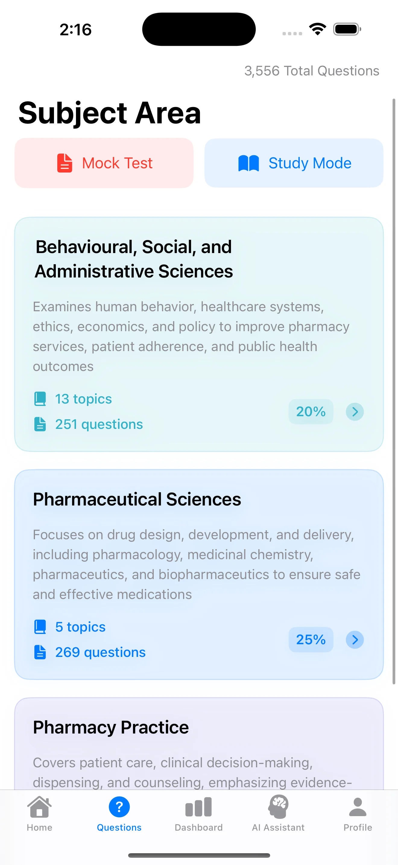 PEBC Evaluating Exam quiz interface with timed practice questions for Canadian pharmacy licensure preparation