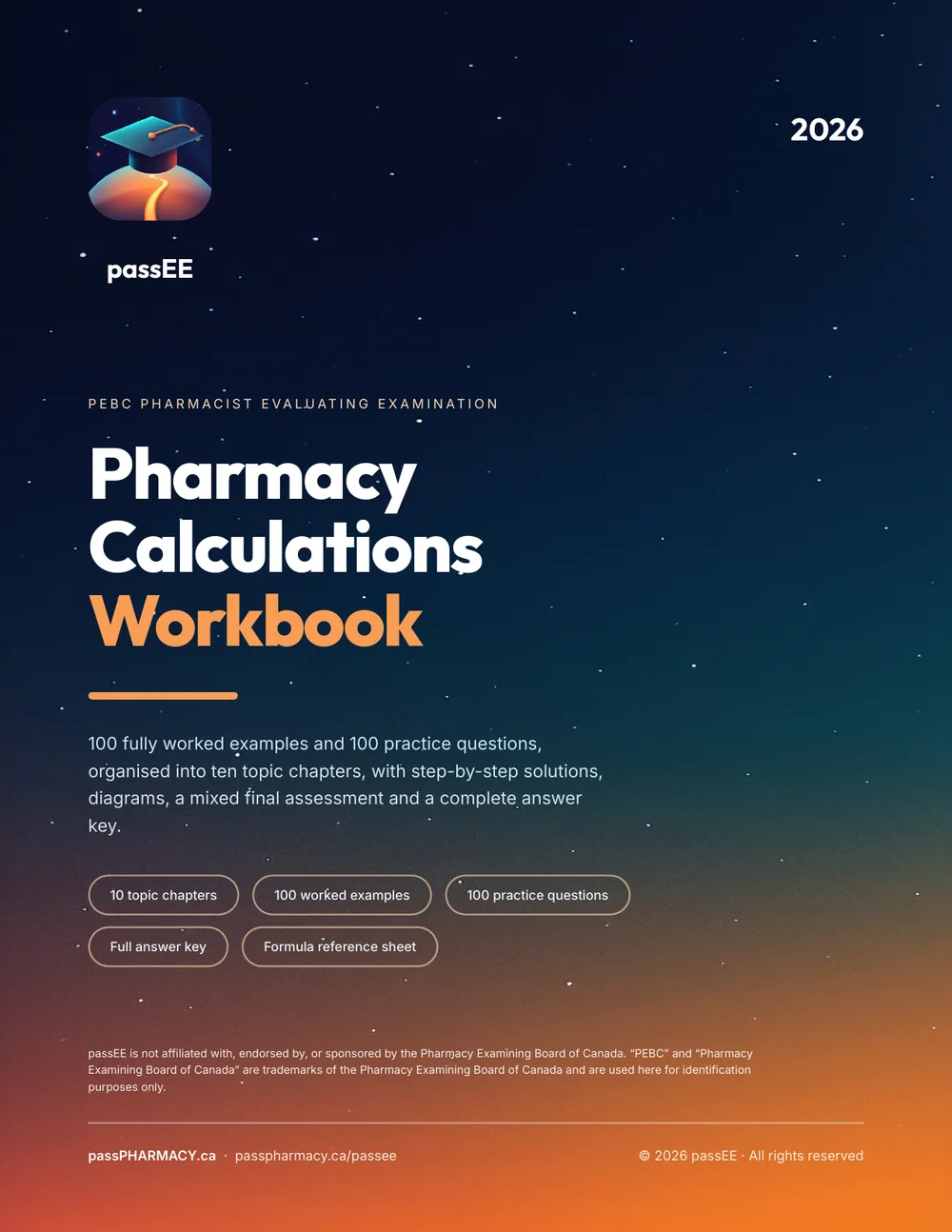 The passEE Pharmacy Calculations Workbook — cover