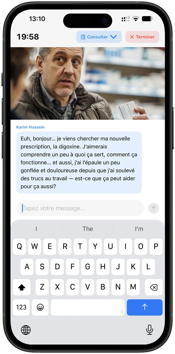 Session de pratique écrite